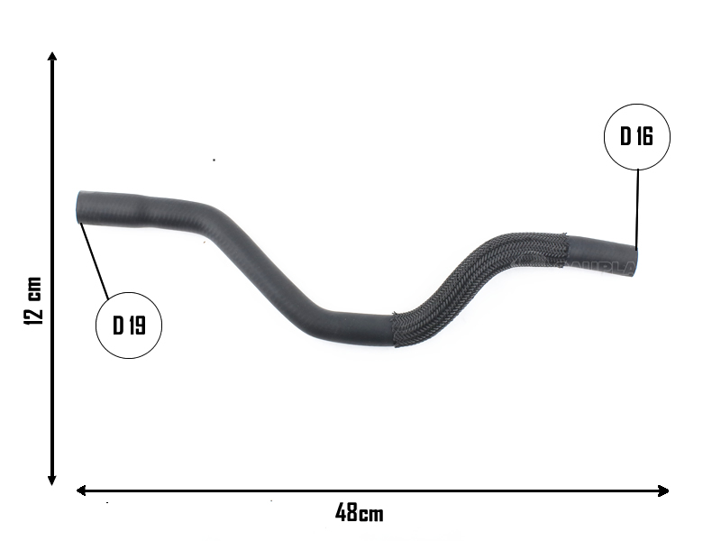 CAUPLAS MANGUERA CALEFACCION ENTRADA PEUG 206 =YACO 2608