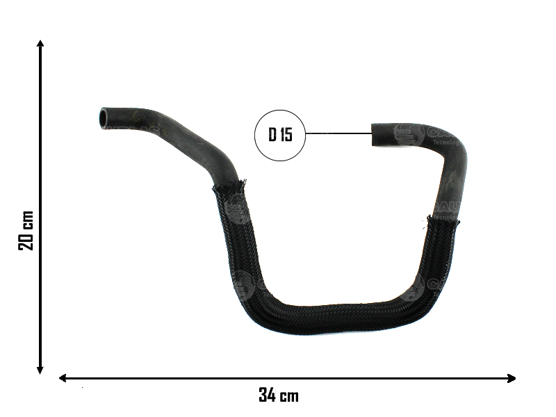 CAUPLAS MANGUERA REFRIGERACION PEUGEOT 405 =YACO 2924