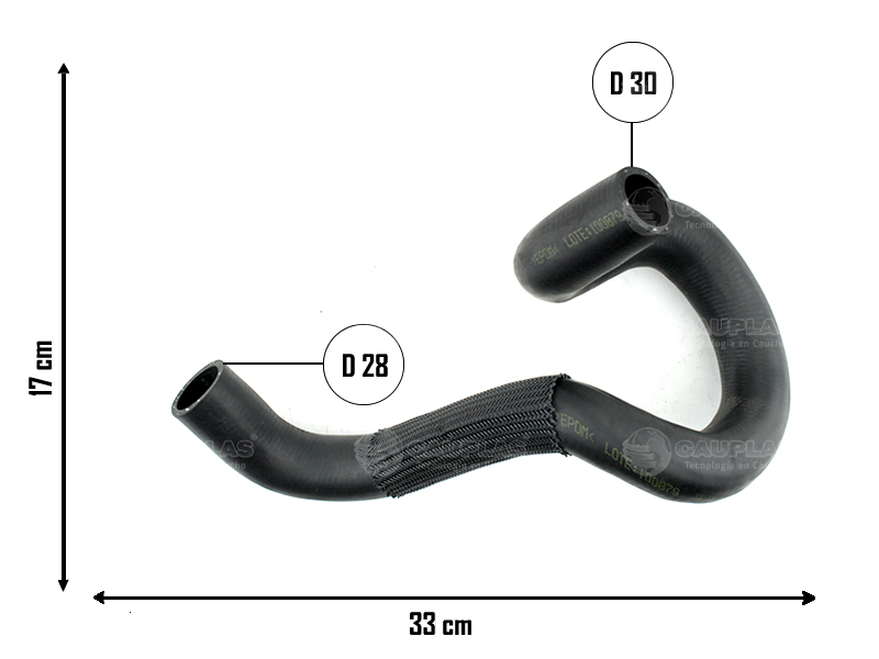 CAUPLAS MANGUERA RADIADOR SUPERIOR PEUGEOT 307 CITROEN C4 OEM:1343EV/GE =YACO 3573