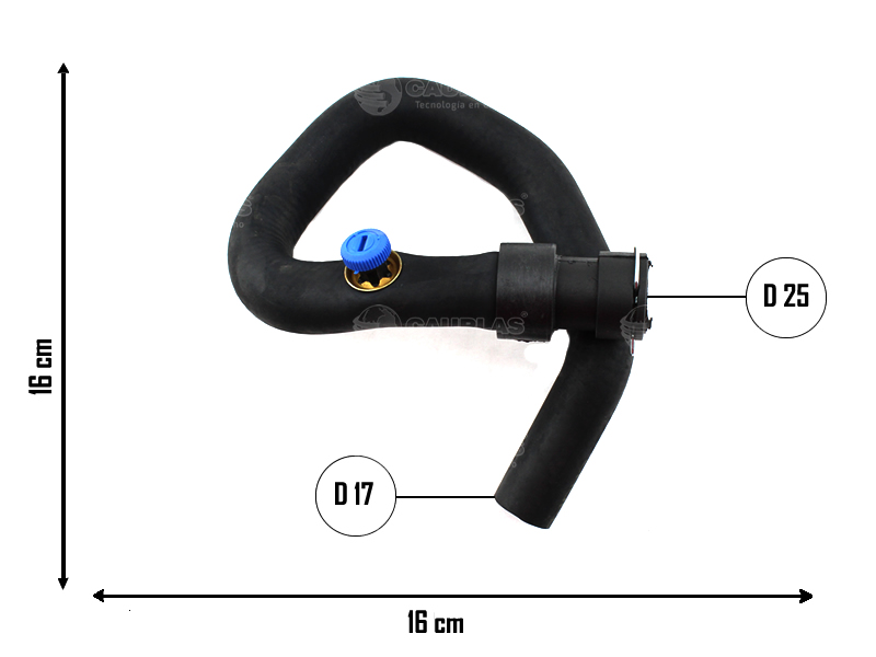 CAUPLAS MANGUERA CALEFACTOR SALIDA PEUG 307 = YACO 3958