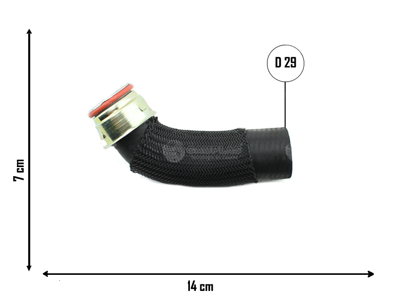 CAUPLAS MANGUERA RADIADOR SUPERIOR CITROEN XSARA I PEUG 306 OEM:1343W4 =YACO 3255