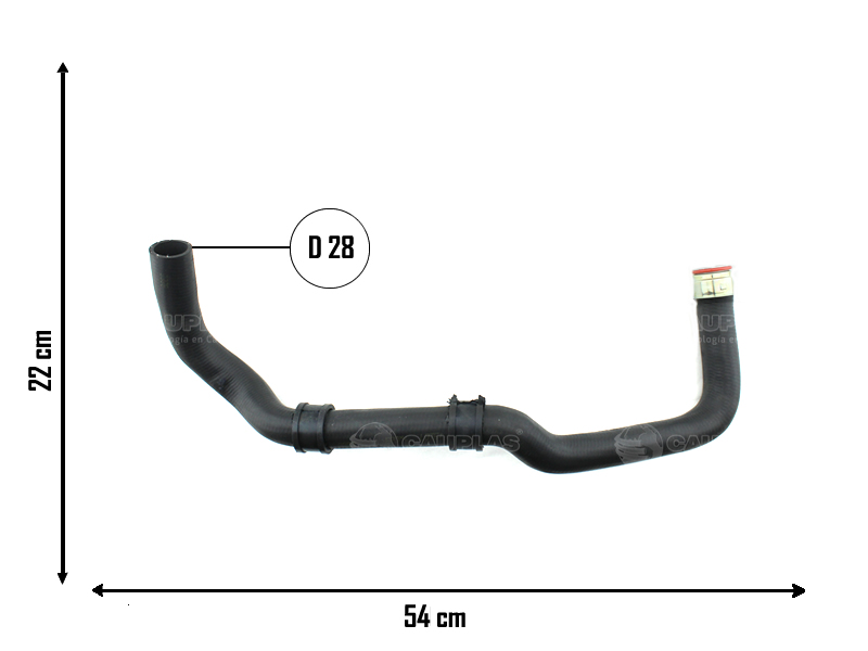 CAUPLAS MANGUERA RADIADOR INFERIOR CITROEN BERLINGO P306 PARTNER I OEM: 1351Z3