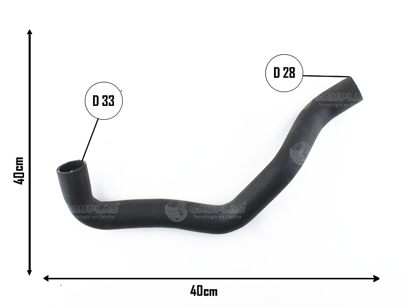 CAUPLAS MANGUERA RADIADOR SUP FIESTA III/IV = YACO 4159