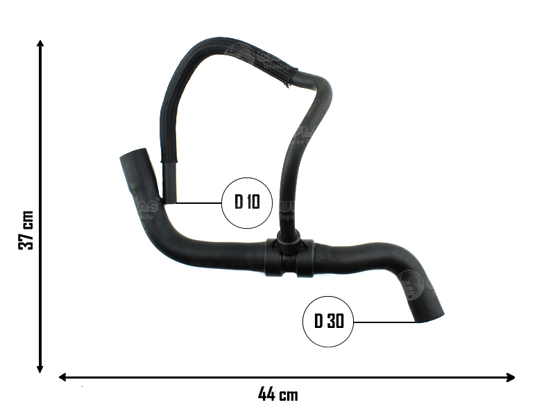 CAUPLAS MANGUERA RADIADOR SUPERIOR RENAULT CLIO II OEM:215019632R 8200310506