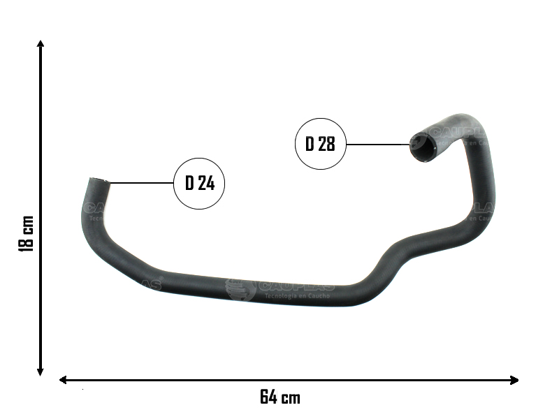 CAUPLAS MANGUERA RADIADOR INFERIOR FORD ECOSPORT I