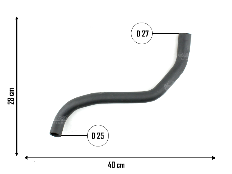 CAUPLAS MANGUERA RADIADOR INFERIOR FORD ECOSPORT II =YACO 4301