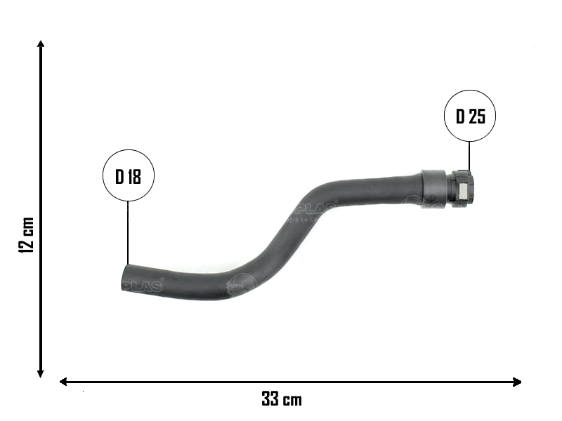 CAUPLAS MANGUERA CALEFACCION ENTRADA FORD ECOSPORT II = YACO 4296