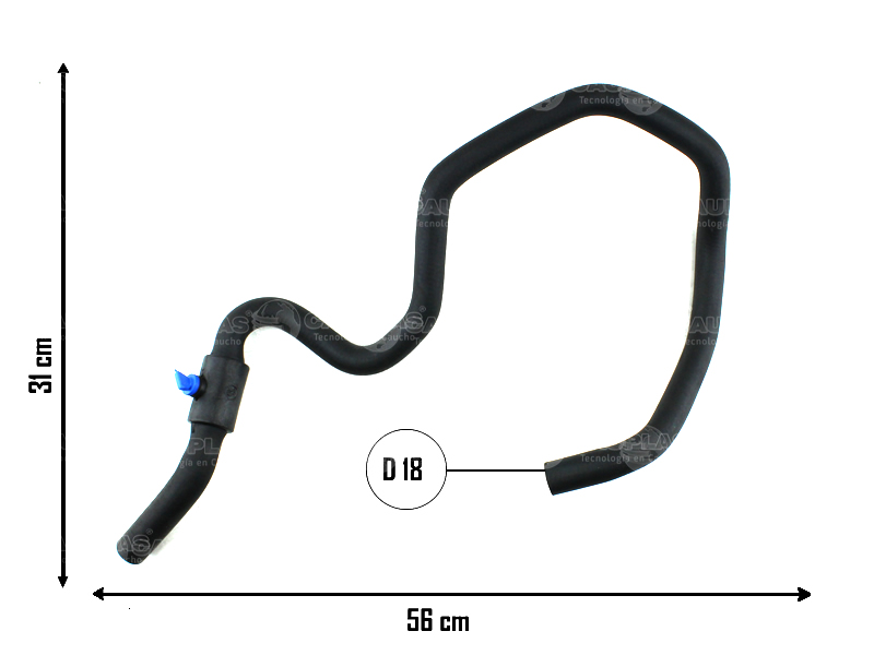 CAUPLAS MANGUERA CALEFACTOR SALIDA RENAULT LOGAN I OEM:6001548891 8200635633