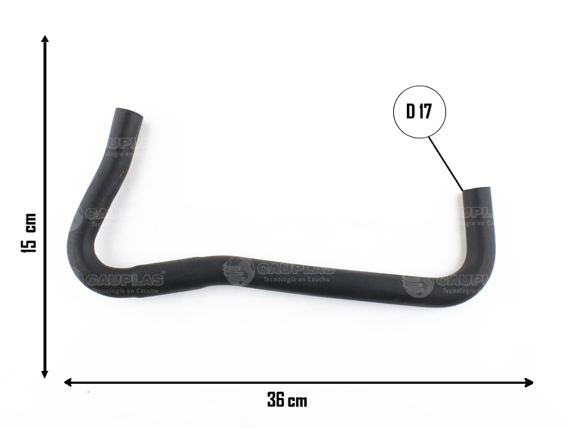 CAUPLAS MANGUERA CALEFACTOR ENTRADA RENAULT 18 FUEGO OEM:7700633530 =YACO 177