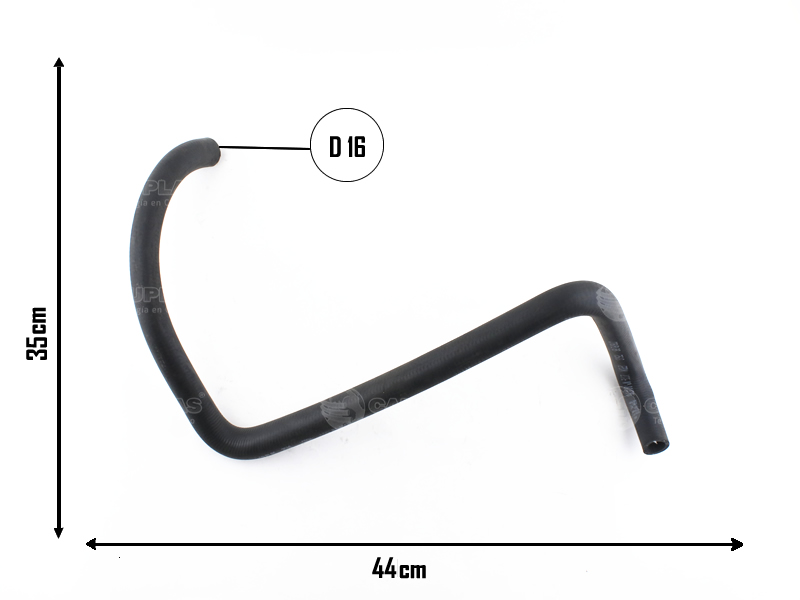 CAUPLAS MANGUERA CALEFACTOR A BOMBA DE AGUA RENAULT TRAFIC I OEM:7702089594 =YACO 1004