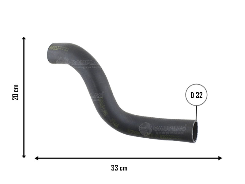 CAUPLAS MANGUERA RADIADOR SUPERIOR FIAT SIENA I OEM:FIAT SIENA I =YACO 1827