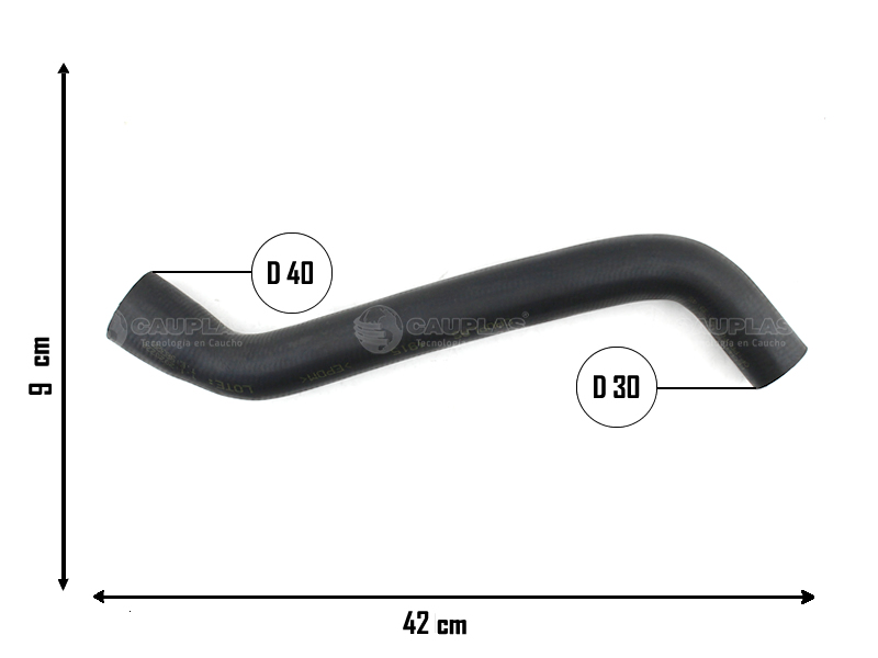 CAUPLAS MANGUERA RADIADOR INFERIOR FIAT PALIO I SIENA I STRADA I OEM:46440544 =YACO 1849