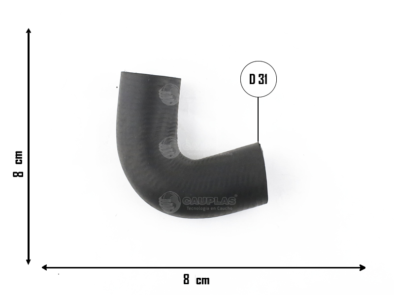 CAUPLAS MANGUERA REFRIGERACION FIAT DUCATO I DUNA FIORINO II PALIO I-II SIENA I-II STRADA I OEM:7721395 =YACO 2403