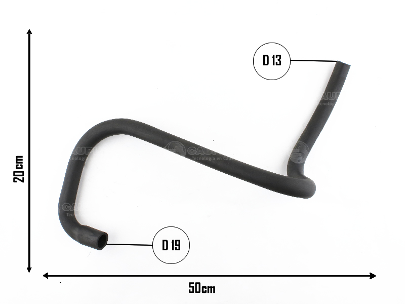 CAUPLAS MANGUERA CALEFACTOR SALIDA A CONECTOR 3 VIAS FIAT DUNA UNO I OEM:46592168 7594923 =YACO 1475/1506