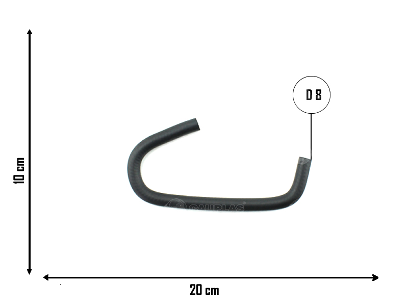 CAUPLAS MANGUERA REFRIGERACION FIAT 147 I-II DUNA FIORINO I UNO I  =YACO 1466