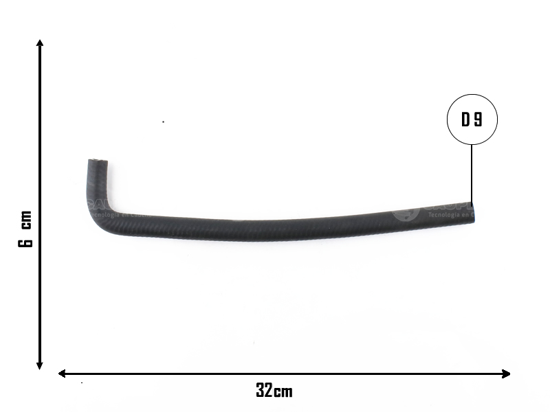 CAUPLAS MANGUERA REFRIGERACION FIAT 600 OEM:4057135 =YACO 395