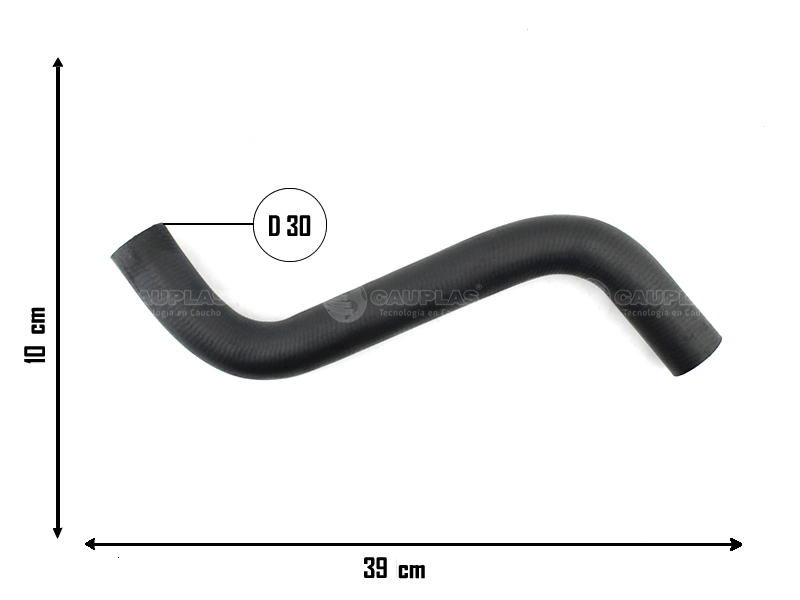 CAUPLAS MANGUERA RADIADOR INFERIOR FIAT DUNA UNO I OEM:46588826 =YACO 1396/2202