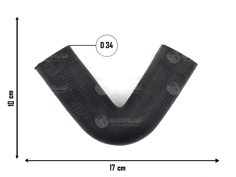 CAUPLAS MANGUERA RADIADOR INTERMEDIARIO FIAT DUCATO I PALIO I