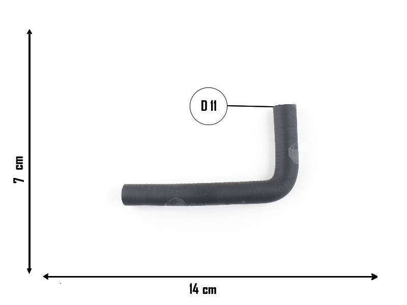 CAUPLAS MANGUERA TERMOSTATO A MOTOR FIAT PALIO I OEM:46440687 =YACO 2576