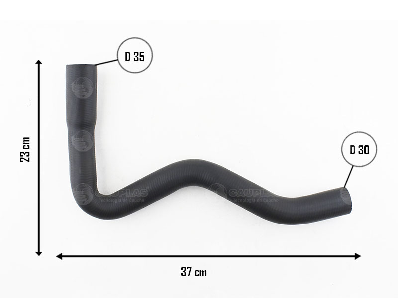 CAUPLAS MANGUERA RADIADOR INFERIOR FIAT 147 II FIORINO I YACO 399