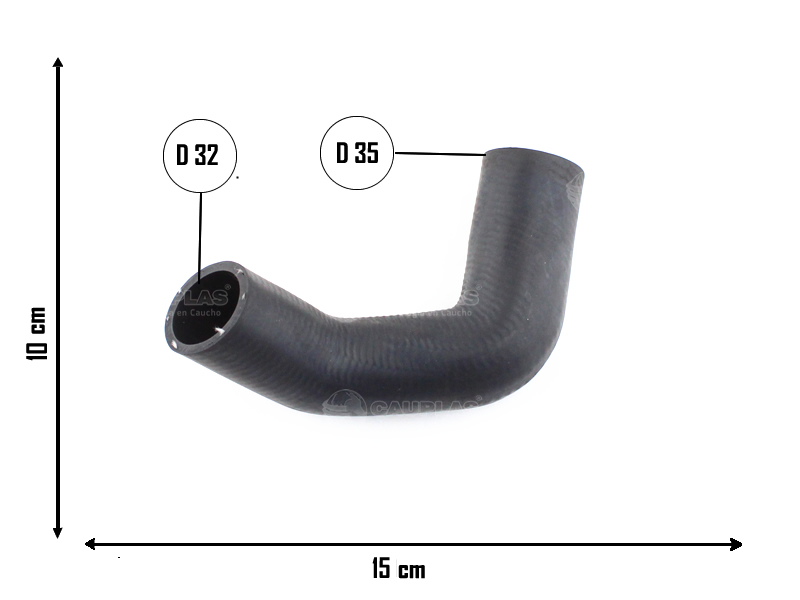 CAUPLAS MANGUERA ENTRADA A BOMBA DE AGUA  FIAT 147 II FIORINO I OEM:5942239 =YACO 600