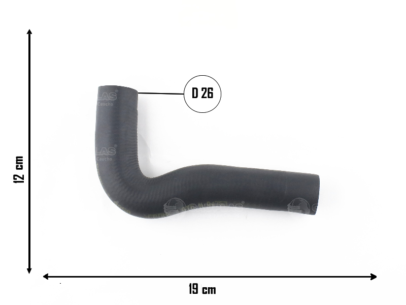 CAUPLAS MANGUERA RADIADOR SUPERIOR FIAT 600 OEM:1036930 =YACO 615