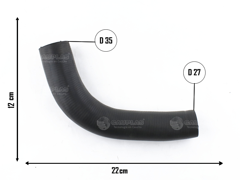 CAUPLAS MANGUERA RADIADOR INFERIOR FIAT 600 OEM:147454458