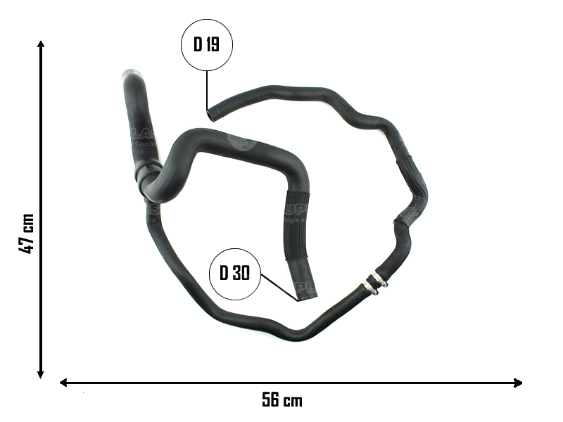 CAUPLAS MANGUERA RADIADOR INFERIOR RENAULT LOGAN II OEM:215037382R