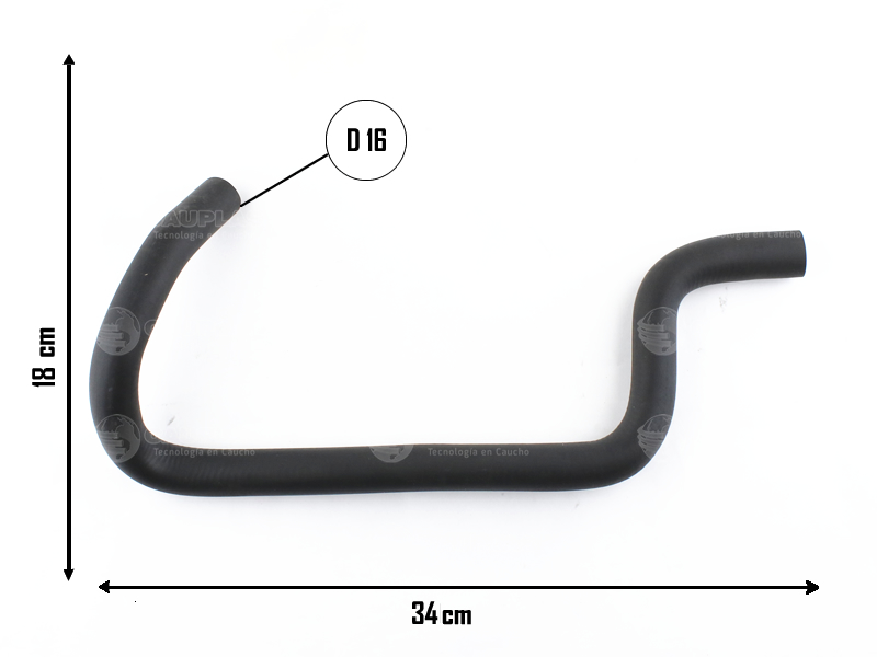 CAUPLAS MANGUERA ENVIO AGUA CALEFACTOR FIAT SIENA II PALIO II-III STRADA I  =YACO 3364