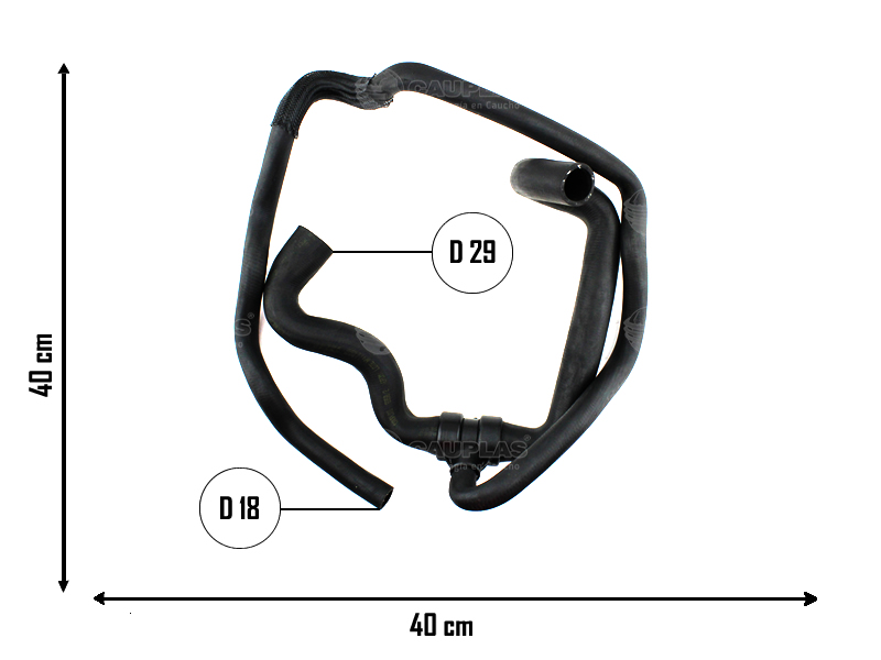 CAUPLAS MANGUERA RADIADOR INFERIOR RENAULT DUSTER LOGAN II SANDERO II OEM:215013799R