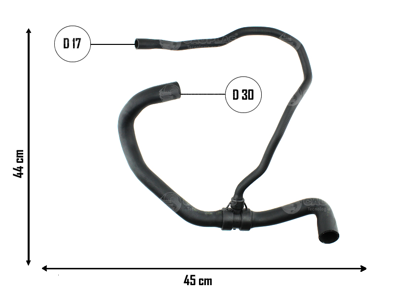 CAUPLAS MANGUERA RADIADOR INFERIOR RENAULT KANGOO OEM:8200331306
