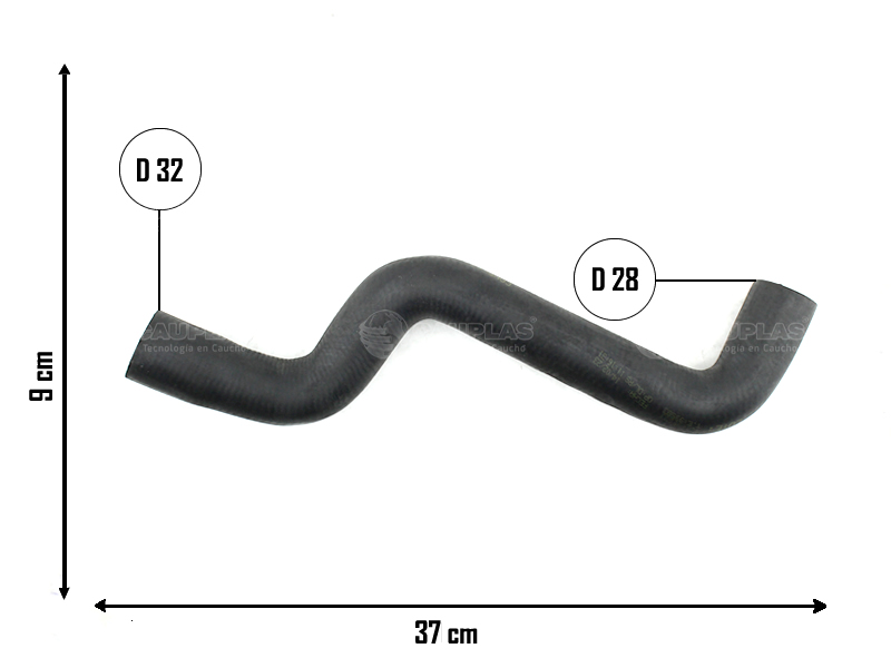 CAUPLAS MANGUERA RADIADOR SUPERIOR FIAT PALIO II-IV SIENA II OEM:46779408 =YACO 2406