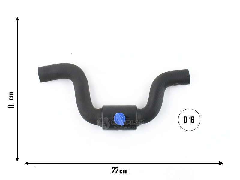 CAUPLAS MANGUERA CALEFACCION FIAT PALIO II SIENA II OEM:46783493 =YACO 2863