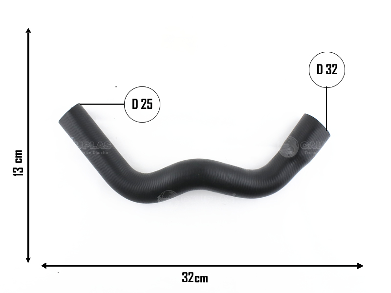 CAUPLAS MANGUERA RADIADOR SUPERIOR FIAT FIORINO II UNO II OEM:50018004 =YACO 2851