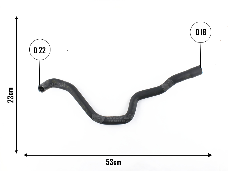 CAUPLAS MANGUERA CALEFACTOR SALIDA RENAULT KANGOO CLIO II