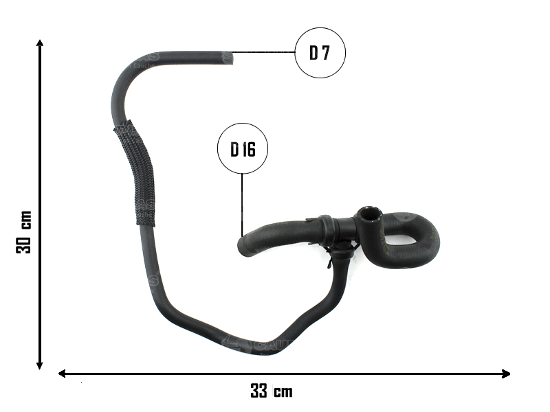 CAUPLAS MANGUERA CALEFACCION FIAT IDEA I-II PALIO III-IV SIENA II OEM:51725455 =YACO 3345