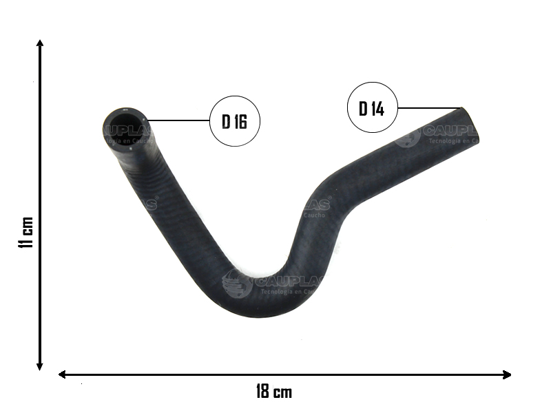 CAUPLAS MANGUERA CALEFACCION FIAT FIORINO II UNO II =YACO 4260