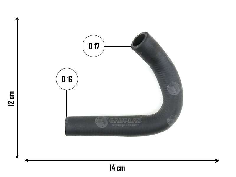 CAUPLAS MANGUERA CALEFACCION FIAT PALIO III SIENA II STRADA I OEM:46840429 =YACO 3418