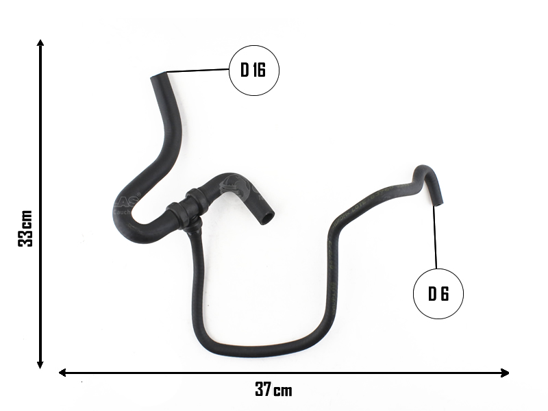 CAUPLAS MANGUERA CALEFACTOR ENTRADA FIAT SIENA IV STRADA II OEM:51789891 =YACO 3823