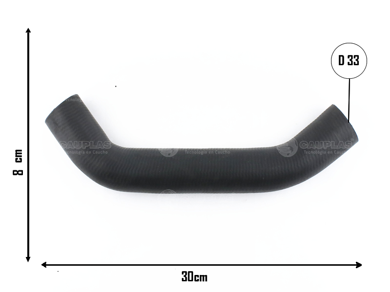 CAUPLAS MANGUERA RADIADOR SUPERIOR FIAT QUBO OEM:51780675 =YACO 4222