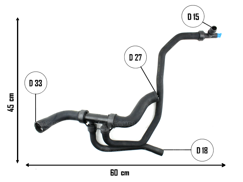 CAUPLAS MANGUERA RADIADOR INFERIOR FIAT FIORINO III UNO III