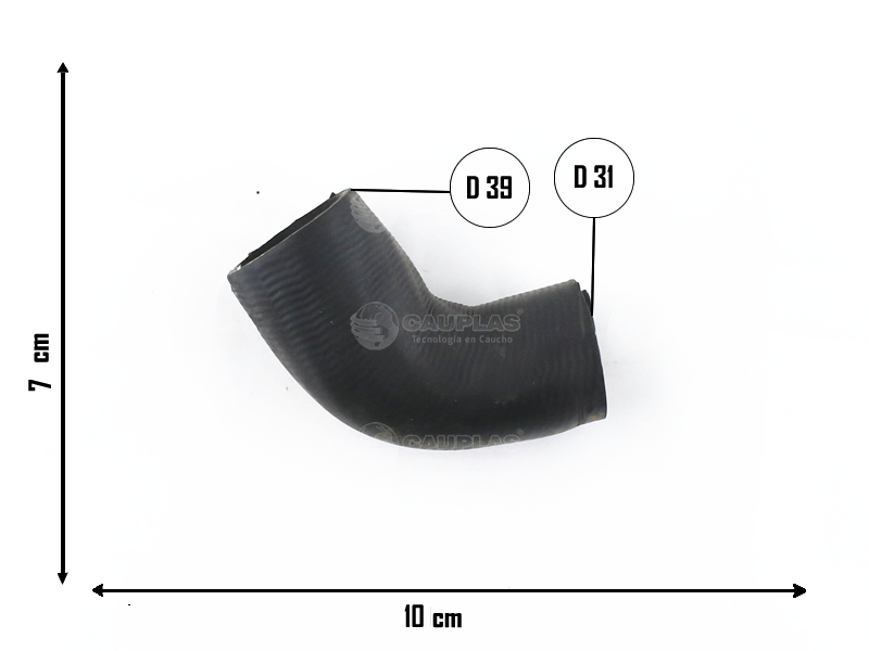 CAUPLAS MANGUERA REFRIGERACION FIAT DUNA UNO I OEM:7683627 =YACO 1463