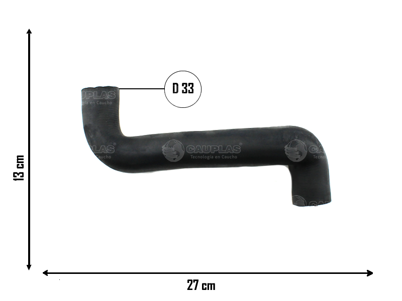 CAUPLAS MANGUERA RADIADOR SUPERIOR FIAT DUNA UNO I  =YACO 1328