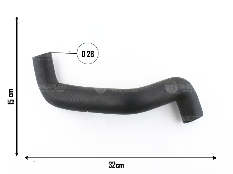 CAUPLAS MANGUERA RADIADOR SUPERIOR FIAT DUNA FIORINO II UNO I OEM:50009529 =YACO 2569