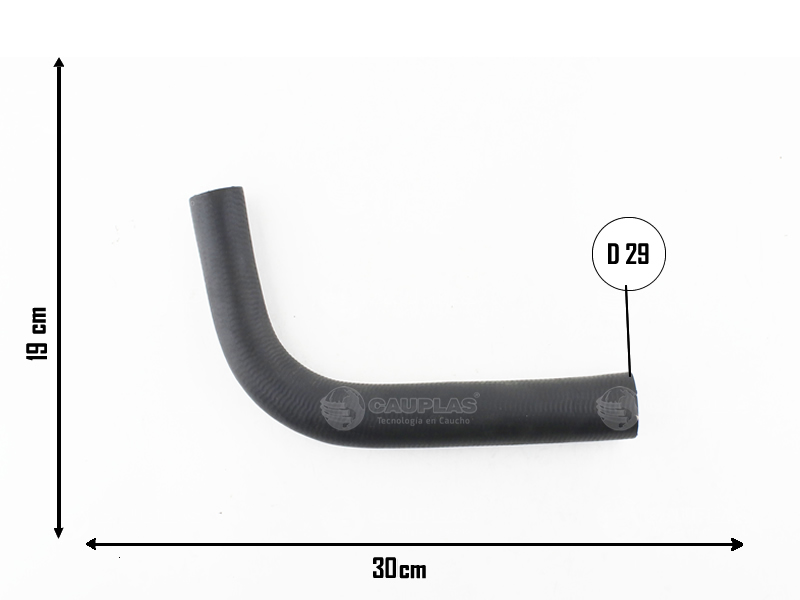 CAUPLAS MANGUERA RADIADOR INFERIOR FIAT 600 OEM:4065020 =YACO 431