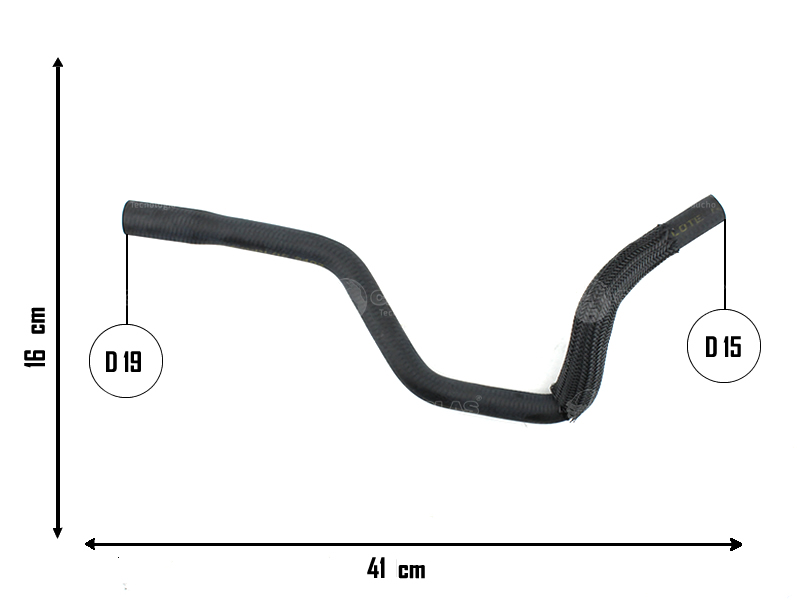 CAUPLAS MANGUERA CALEFACCION SALIDA PEUGEOT 206 OEM:6464TS