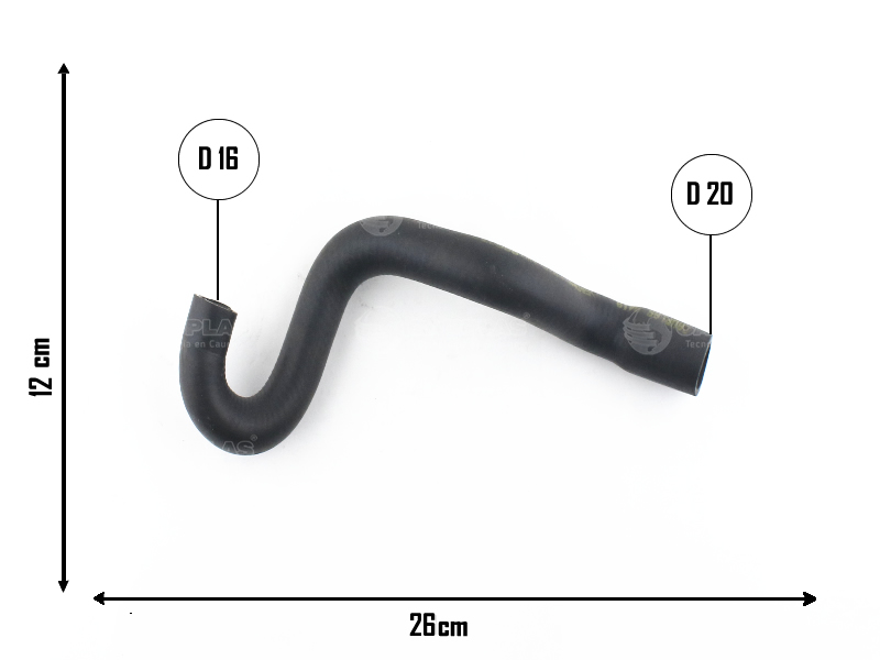 CAUPLAS MANGUERA VASO DE EXPANSION PEUGEOT 206/207 OEM:132318