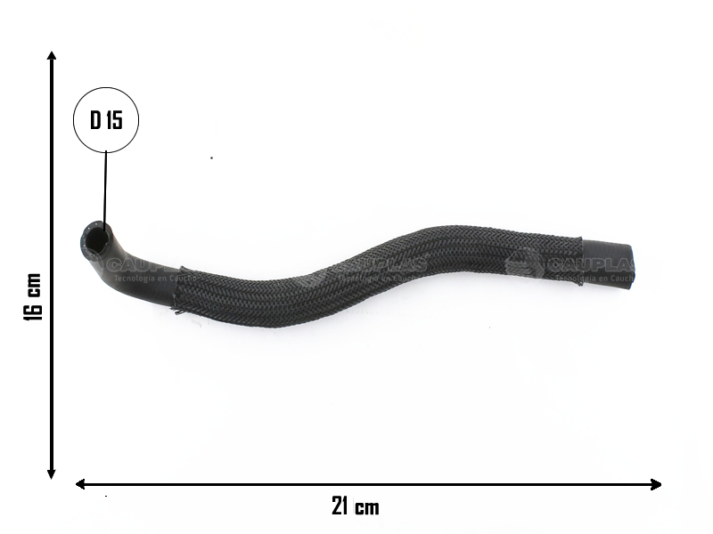 CAUPLAS MANGUERA RADIADOR DE ACEITE PEUGEOT 206  =YACO 2321