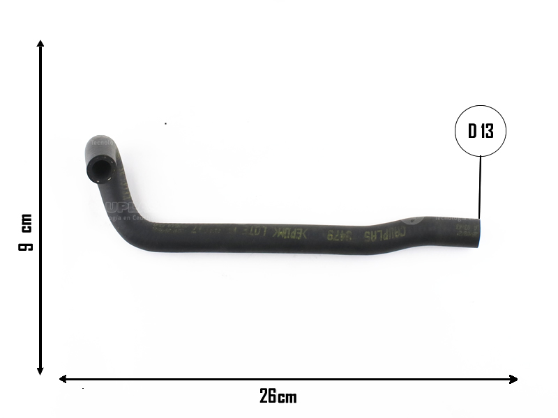 CAUPLAS MANGUERA REFRIGERACION PEUGEOT 307/408 OEM:1323C6 =YACO 3911