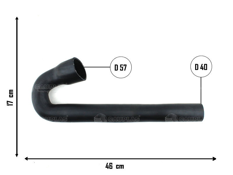 CAUPLAS MANGUERA RADIADOR SUPERIOR PEUGEOT 504 OEM:1343360 =YACO 361